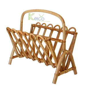 Commercio all'ingrosso hot design intrecciato a mano in rattan naturale scaffale decorativo in rattan naturale 100% ecologico per la decorazione domestica da Ke