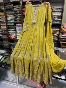 2022 indio pakistaní último Organza trabajo hecho a mano boda edición ocasión especial fiesta desgaste traje Venta caliente vestido de gasa - Product Image 3