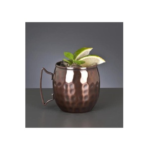 Moscow Mule Tazas de cobre martillado Mango de latón - Product Image 1