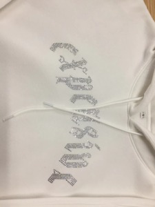 Gran oferta 2025, chándales con logotipo de diseño personalizado, pantalones de chándal con diamantes, y sudaderas con capucha para mujer joggers, conjunto de chándal con diamantes de imitación - Product Image 4