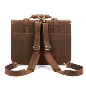 Shrekha Creations 2025 Dernières Créations Sac à Main pour Ordinateur Portable en Cuir Véritable Vintage Personnalisé Vente en Gros Sac d'Affaires Housses - Product Image 4