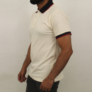 Chemise de golf pour homme en toile unie, coupe ajustée, 100% coton, respirante, manches courtes, décontractée, haute qualité, design personnalisé - Product Image 3