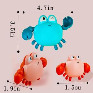 Jouets de <span class=keywords><strong>bain</strong></span> <span class=keywords><strong>pour</strong></span> les tout-petits, jouets de baignoire mignons de crabe de natation <span class=keywords><strong>pour</strong></span> bébés de 1 à 3 ans de <span class=keywords><strong>6</strong></span> à 12 <span class=keywords><strong>mois</strong></span> garçons filles et enfants - Product Image 2