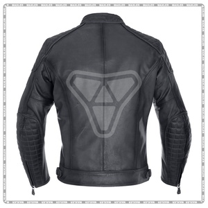 Black Motorbike Leather <b>Jackets</b> Two Pockets White Long Sleeves Turtle Neck Moto <b>Jackets</b> Personalized Design Road <b>Bikers</b> <b>Jacket</b> - Product Image 2