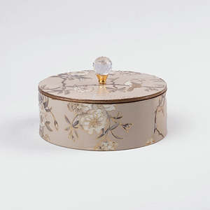 Rustic White Wooden <b>Storage</b> Jewelry <b>Box</b> - Product Image 3