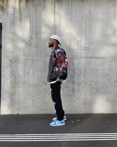 Chaqueta Bomber Unisex con Cierre, Diseño Moderno, Logotipo Personalizado, Estampado de Flores por Sublimación, Parches, Servicio OEM, Nuevo Diseño Letterman - Product Image 5