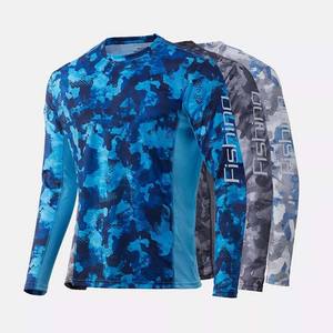 Nuevo diseño para hombre Upf 50 + protección UV pesca Jersey manga larga transpirable secado rápido ropa deportiva para invierno pesca camisas - Product Image 5