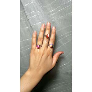 Navajo Handmade Boho <b>Ring</b> with Natural Stone & Pearl Dainty & <b>Statement</b> Sterling <b>Silver</b> Jewelry Everyday Wear Certified by IGI - Product Image 6