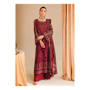 Fancy Collection Vestidos de mujer pakistaníes para ropa de boda Bordado Traje de lujo de 3 piezas embalaje Premium - Product Image 1