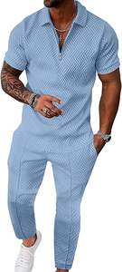 Ensemble de survêtement unisexe pour hommes et femmes, en polyester à séchage rapide, prix d'usine - Product Image 3