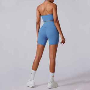 Conjuntos de 2 piezas para mujer, traje de Yoga para mujer, chándales, gimnasio, entrenamiento para correr, pantalón acampanado, camisa deportiva de manga larga, ropa de entrenamiento - Product Image 3