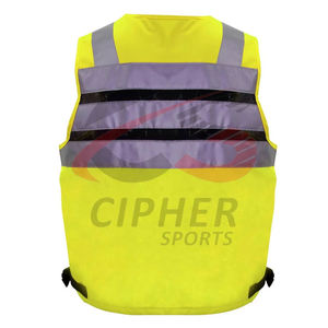 Gilet de sécurité avec poche fabriqué dans les meilleurs matériaux Gilet de travail de sécurité au meilleur prix de vente en gros - Product Image 3