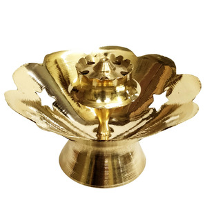 Antique Design Brass <b>Incense</b> <b>Stick</b> <b>Holder</b> Stand Burner With Ash Catcher Agarbatti Batti Stand <b>for</b> Home and Office Pooja Decor - Product Image 1