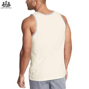 Camiseta Deportiva Casual para Hombre, Transpirable, Tejida, Ecológica, 180g |   Ropa Deportiva sin Mangas |   Fabricante OEM 100% Algodón - Product Image 2