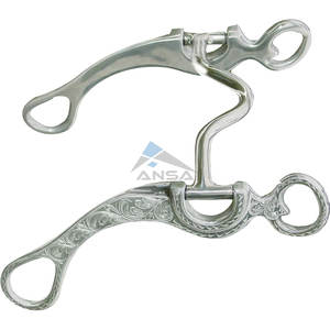 Premium Western AL Gravé Med Port Show Bit Durable Horse Riding Training & Show Equipment Prix de gros Fournisseur en vrac - Product Image 4