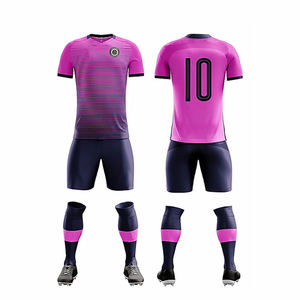 Fabricante de Uniformes de Fútbol Personalizados OEM, Conjunto de Camiseta y Pantalones Cortos Deportivos Ligeros, Transpirables y de Secado Rápido para Entrenamientos y Partidos - Product Image 5