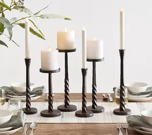 Großhandel Easton Iron Candlesticks, Bronze hand gefertigtes Design von Rohmetall