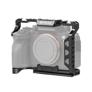 PULUZ ตัวยึดกล้องโลหะสำหรับ <span class=keywords><strong>Sony</strong></span>,ตัวกันโคลงโครงกล้อง A7 <span class=keywords><strong>IV</strong></span> ILCE-7M4 A7M4 A7M3 A7R3 III <span class=keywords><strong>A7R</strong></span> - Product Image 1