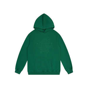 เสื้อสเวตเตอร์มีฮู้ดสำหรับผู้ชายผ้าฝ้าย100% มีฮู้ดปักลายผ้าบาติกทรงหลวมสีพื้นย้อมสีล้วนสำหรับฤดูใบไม้ร่วงฤดูหนาว - Product Image 4