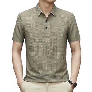 2025 nuevo estilo Polo para hombre de alta calidad de manga corta de punto patrón sólido comprar recién llegados camisa para hombre - Product Image 6