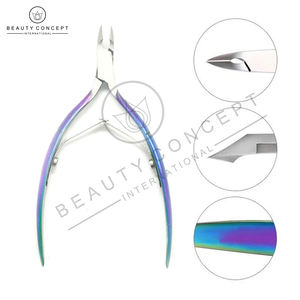 Pinzas multifuncionales para cutículas, pinzas para uñas OEM de tarifa al por mayor, pinzas coloridas ecológicas internacionales por concepto de belleza - Product Image 6