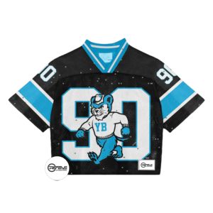 American Football Jersey Men's American Football Jersey High Quality <b>Mesh</b> Sublimation Print Short Sleeve New Boxy Jersey - Product Image 4