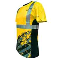 T-shirt de sublimation avec bande réfléchissante T-shirt de sécurité Arc 7oz résistant aux flammes FR High Vis TShirts