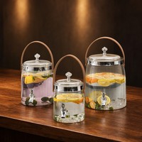Distributeur de boissons froides en PET recyclable, avec joint en silicone anti-fuite et robinet, capacité 18,5 L, logo personnalisé, vente en gros OEM