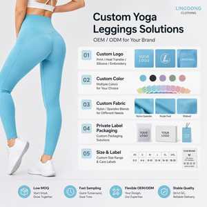 Leggings da Yoga a <span class=keywords><strong>Vita</strong></span> Alta per Donna, Asciugatura Rapida, Traspiranti, Elasticizzati <span class=keywords><strong>in</strong></span> 4 Direzioni, Pantaloni da Allenamento - Product Image 4