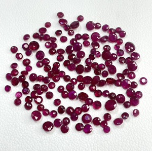 Natural Fine Quality Heated Burma <b>Ruby</b> Calibrated 2-3mm Round Cut Reddish Pink Color Loose Gemstones for Making Jewellery - Product Image 1