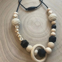 Perles en silicone collier d'allaitement maman bébé accessoires lanière conceptions