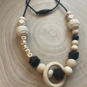 Cuentas de silicona collar de lactancia mamá bebé accesorios cordón diseños - Product Image 6