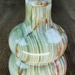 ขวดหินอ่อนสีพื้น แข็งแรง ทนทาน ดีไซน์สวยงาม  กระปุกหินอ่อนหลากสีเขียวคุณภาพสูง สำหรับใช้ในบ้าน ขายดี เป็นมิตรกับสิ่งแวดล้อม - Product Image 6