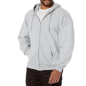 Personalizado al por mayor de peso pesado de algodón Sudadera con capucha Puff impresión de gran tamaño media cremallera sudaderas con capucha de los hombres de moda - Product Image 1