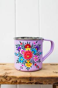 Tasses peintes à la main, de haute qualité, d'apparence moderne, élégantes pour la cuisine à la maison, bon marché, à bas prix, en métal - Product Image 2