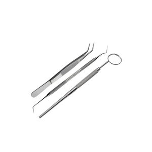 ชุดตรวจฟัน6ชิ้นชุดตรวจทางทันตกรรมด้ามจับกันลื่นเครื่องมือทันตกรรมที่วางเข็มเครื่องมือผ่าตัด - Product Image 4