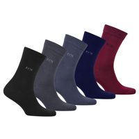 Chaussettes d'été décontractées pour hommes D'S Damat en coton naturel respirant et antiallergique Anthracite 40-44 Textile turc de haute qualité