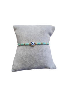 DAFNI BIG PAZAR Bracelet en acier inoxydable avec imitation perle et zircon - Cadeau tendance unisexe d'Istanbul Modèle 92 - Product Image 3