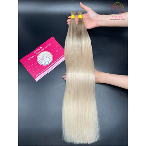 Hair Factory 18 20 22 pulgadas 100G Extensiones de mechones de cabello liso Natural Recto Suelto Onda profunda Color personalizado Un donante - Product Image 6