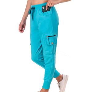 OEM Service New Design Women Casual Sweat Pants Elastic Waist Winter 100% Cotton Breathable High Quality Adult Size for Sale - Product Image 2