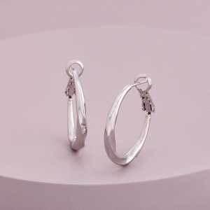 Modernos Aretes 184300, Estilos de Aro y Perno, Aleación de Zinc, Acero Inoxidable, Perlas, Diamantes, Piedras de Moissanita para Fiestas y Eventos - Product Image 4
