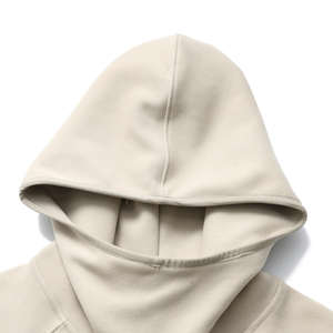 Sudaderas con capucha para hombre con logotipo personalizado 350gsm ropa de calle de peso pesado polar cuello alto de cara completa Sudadera con capucha para hombre sudaderas con capucha - Product Image 5