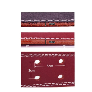 Cinturón de Entrenamiento de Alta Calidad, Cinturón de Levantamiento de Pesas de Cuero Resistente para Hombres y Mujeres, Accesorios de Gimnasio de Compresión para Powerlifting - Product Image 4