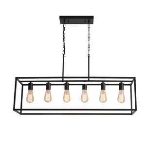 Lampe suspendue de plafond en métal éclairage de maison décoration fantaisie LED plafonnier de lustre d'intérieur pour l'usage de décor de restaurant de barres - Product Image 4