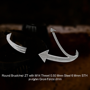 <b>Round</b> <b>Brush</b> ZT with M14 Thread 0.50 Mm Steel Wire 6 Mm STH - Product Image 3