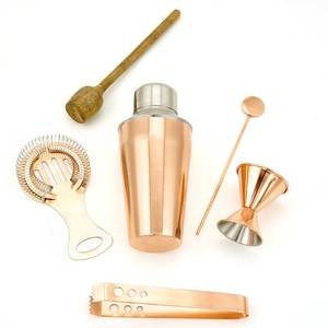 ชุดเครื่องมือบาร์เชคเกอร์ค็อกเทลทำจากสแตนเลสสำหรับใช้ในบ้าน ห้องครัว และงานปาร์ตี้ - Product Image 2