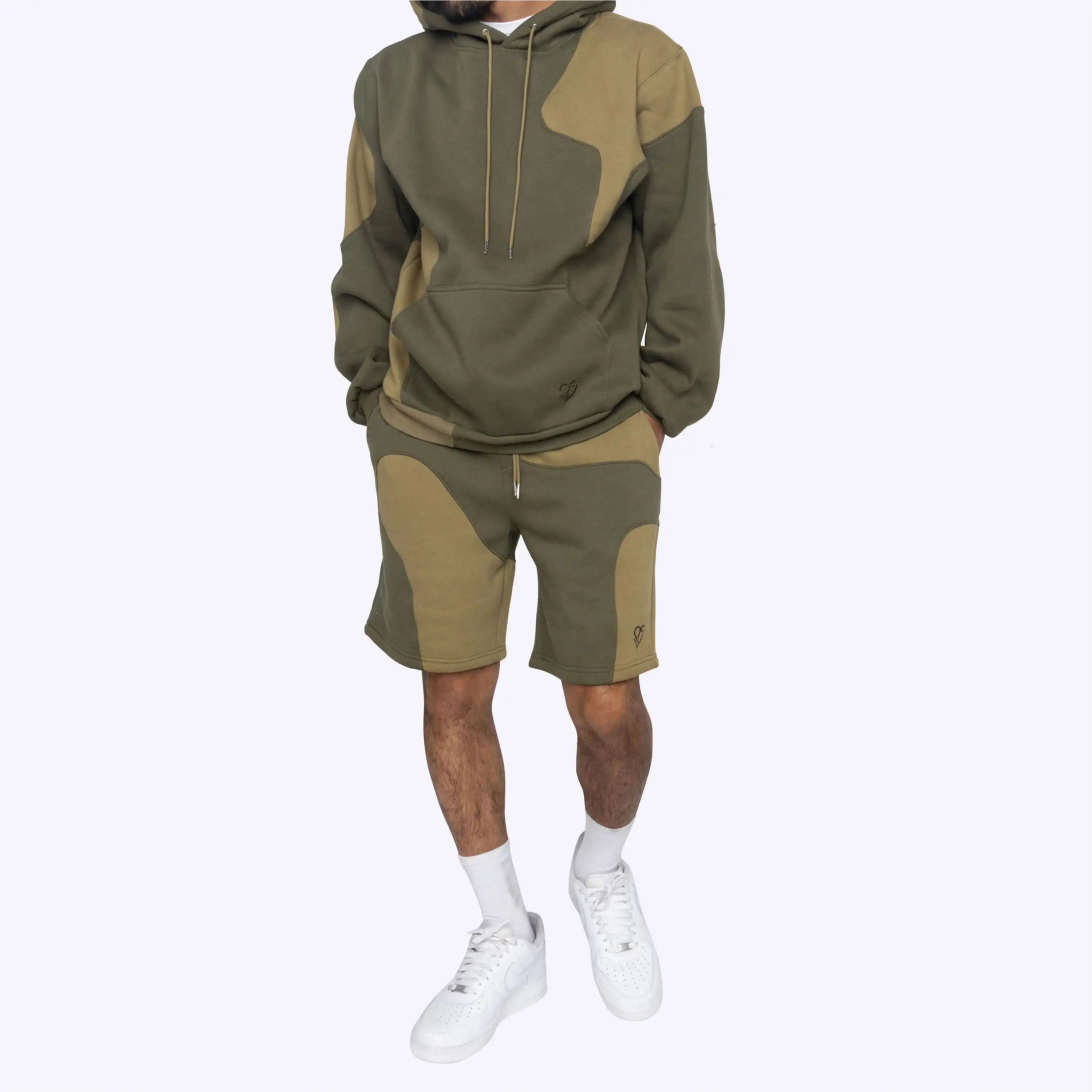 Custom Panelling Wholesale Manufacture OEM Men Hoodies Sweatshirts Solid Color Bagi Style Hoodie
