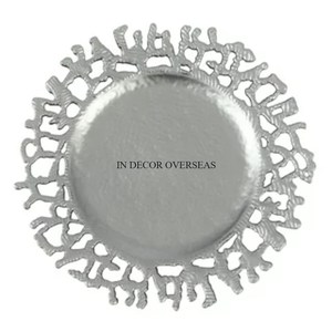 Couleur Argent Finition Brillant Poli Élégant Unique Designer Première Qualité Métal Fait Attrayant Look Chargeur Plaques De L'Inde - Product Image 1