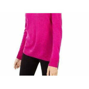 Maglione da donna con scollo a goccia INC International Concepts, decorato, rosa, taglia XS, per la stagione autunnale - Product Image 3