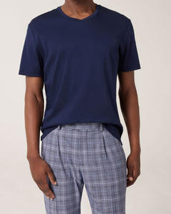 T-shirt à manches courtes et col rond confortable pour hommes, tissu respirant en coton doux 100% avec logo personnalisé, nouvel arrivage - Product Image 1